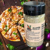 Jalapeño Season Salt: Spicy Tex-Mex Gourmet Blend - 4 oz Glass Jar